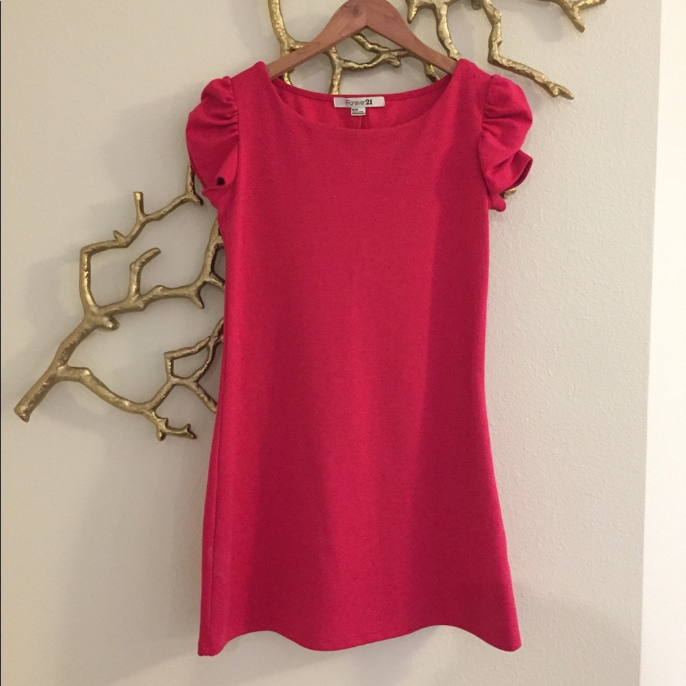Pink cap sleeve dress